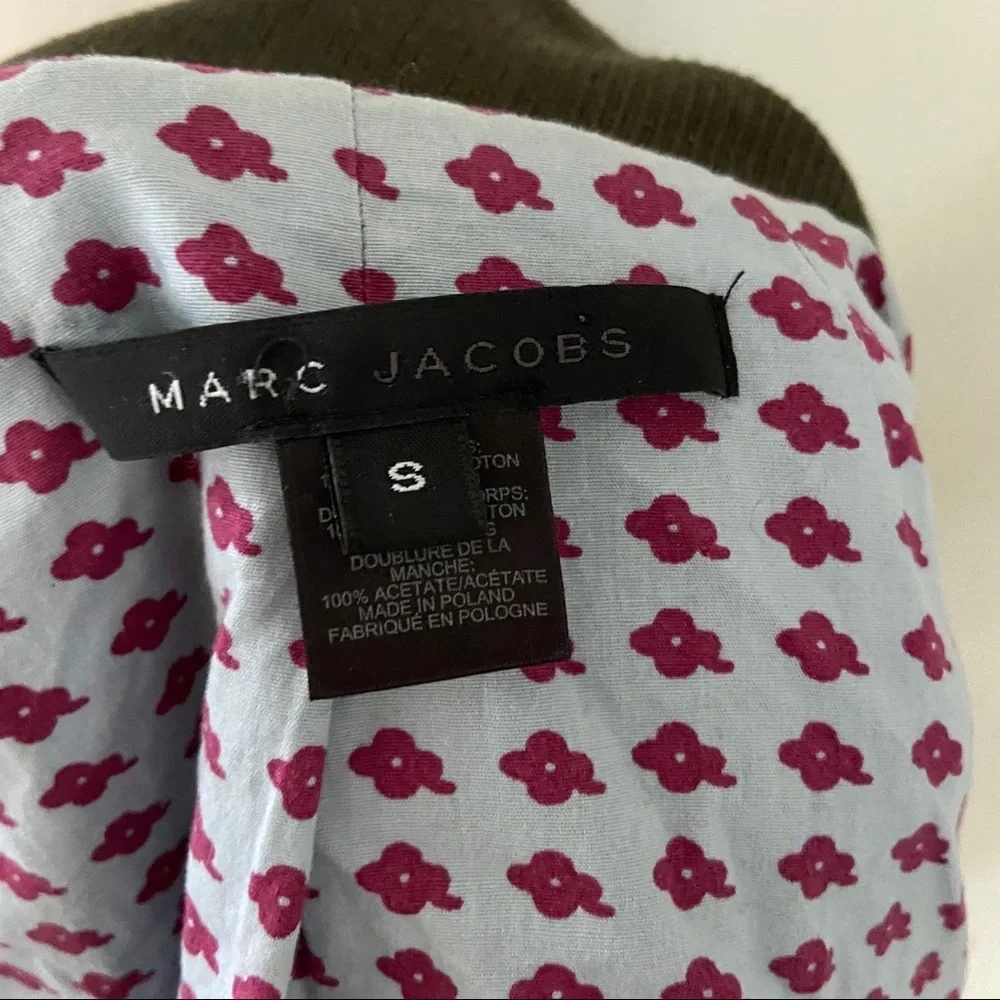 Marc Jacobs Military Green Heavy Cotton Coat Size Small (S) - Picture 7 of 9